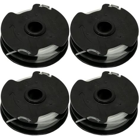 Lot de 4 bobines de rechange pour débroussailleuse sans fil Parkside PRTA 20-Li C3 IAN351753 (1/4)