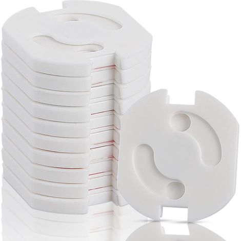 SHINING HOUSECache Prise Bébé, 10 Pack Protection Prise Bebe Sécurité Domestique Et Puériculture Pour Protection Prise Courant Électrique, Adhésif Cache Prise Electrique