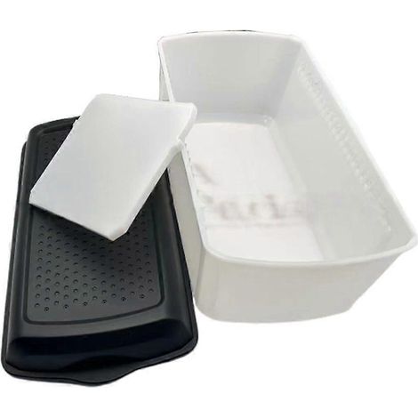 Boîte de conservation du pain efficace avec circulation d'air pour garder votre pain frais (1/4)