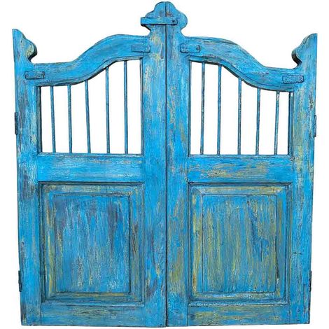 Puerta de madera acabado artesanal 80x3x103h cm