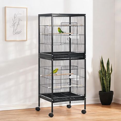 Cage pour oiseaux 2 en 1 51,5 x 50 x 140 cm (1/5)