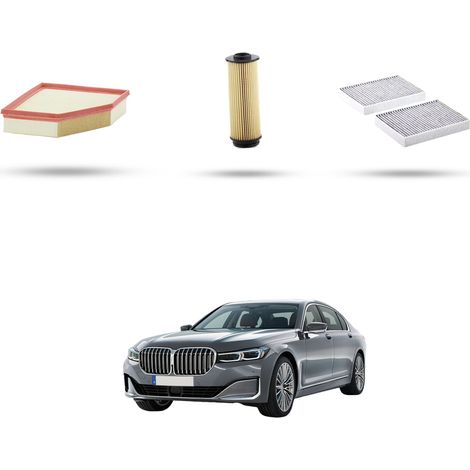 Kit tagliando 3 filtri compatibile con Bmw serie 7 (G11,G12) 740i, Li 240kw dal 2015 (1/5)