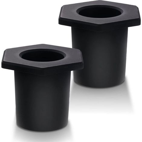 Deux anneaux coniques en silicone pour trous de parasol de table, accessoires pour parasol de balcon, adaptés aux trous de table de patio de 5 à 6,35 cm, adaptateur pour parasol de piscine de 3,8 cm ( (1/5)