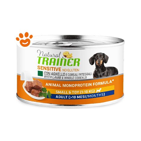 Trainer Cane Adult Small & Toy No Gluten 150gr Agnello