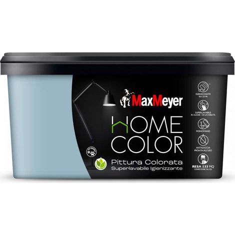 MaxMeyer Idropittura Igienizzante Interni Colore Lake 2,5 Litri Opaca (1/4)