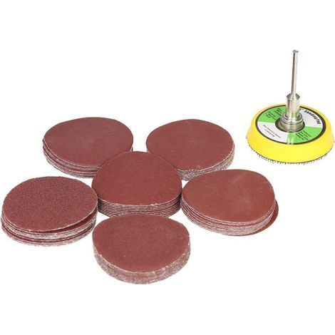 100 pièces 25mm Papier de Ponçage Abrasifs Rond Papier de Verre Bricolage Accessoires pour Ponceuses Abrasive 100/180/240/1500/3000 (1/5)