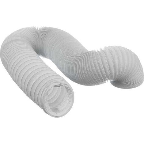 Flexibler PVC-Abluftschlauch 80 mm x 10 m für Lüftung, Klimaanlage, Wäschetrockner und Dunstabzugshaube (1/3)