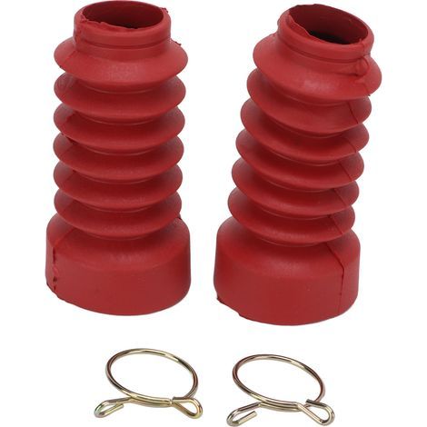 2pcs Motorcycle Front Agculateur de poudre à poussière Remplacement en caoutchouc pour Dio 18/27/28/34/35red (1/5)