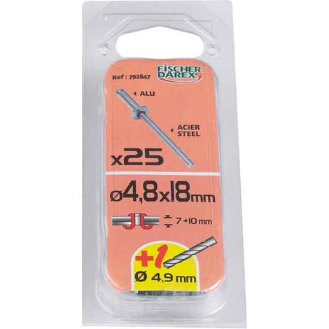 Rivetti 4x16 X 48 Pz Alluminio/acciaio Speciale Immatricolazione
