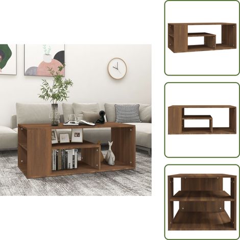 Couchtisch Braun Eichen-Optik 100x50x40 cm Holzwerkstoff - Couchtisch - Wohnzimmerschreibtisch - Holztisch - Esszimmertisch - Sideboard (1/5)