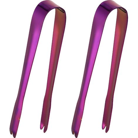 Pince À Glaçons - Acier Inoxydable Résistant À La Rouille - Pour Seau À Glace Bar Café Service Alimentaire - Lot De 2 (1/5)