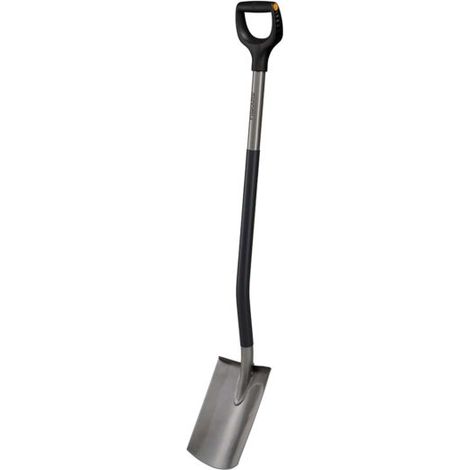 Fiskars modello 1067512 pala dritta ergonomica grigia (1/5)