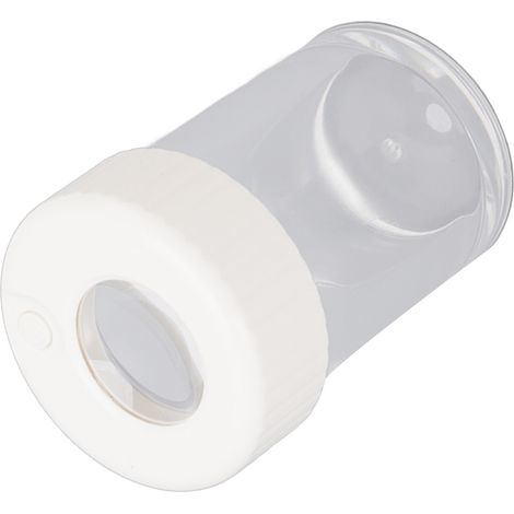 Boîte d'observation avec loupe LED, étanche et portable pour insectes ou objets - Idéale maison et voyage (Blanc) (1/5)