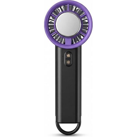 Ventilateur portable turbo à refroidissement par glaçons, mini ventilateur rechargeable avec 3 vitesses de ventilation, puce de refroidissement direct (1/5)