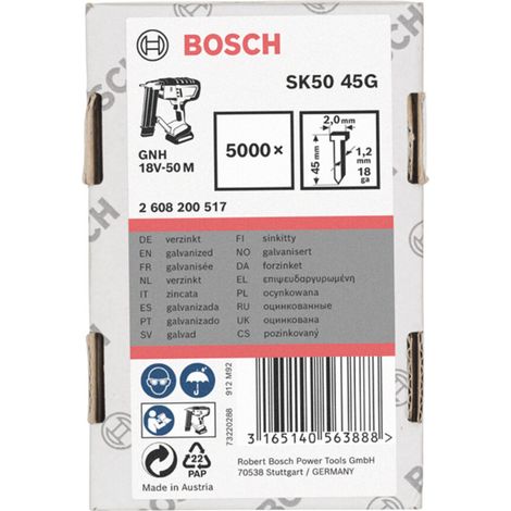Bosch Senkkopf-Stift SK50 45G 1,2 mm, 45 mm, verzinkt