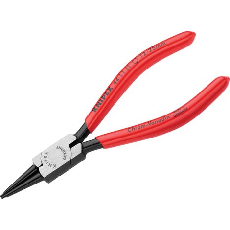 KNIPEX 44 11 J1 SB Circlip Pliers for internal circlips in bore holes plastic coated black atramentized 140 mm