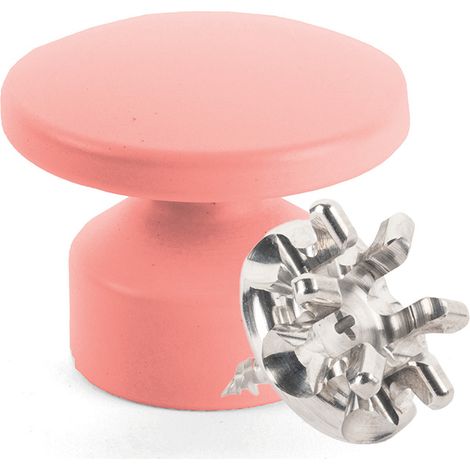 Kit de Fixation : Vis placo Longueur 16 mm Alu + Grande Patère convexe Flamant rose - L'Attachante (1/5)