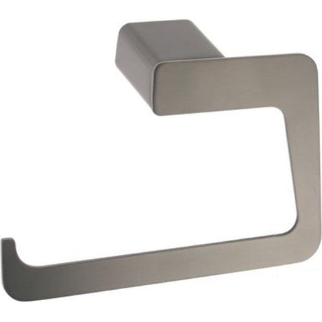 Cleafe - Porta Rotolo Carta Igienica Wc Stilizzato Acciaio Grigio A Muro Accessorio Bagno 87943 - (1/2)