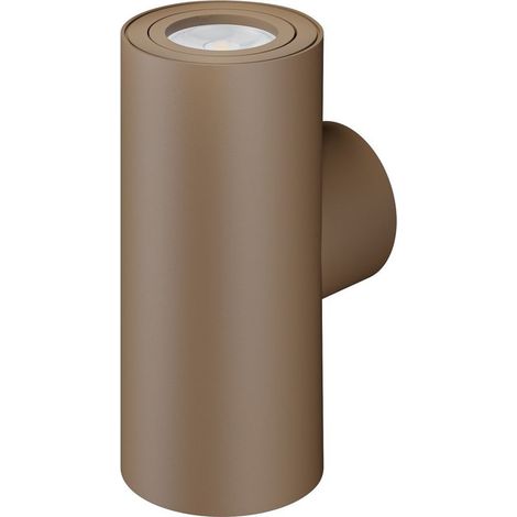 Applique murale double GU10 38° 160mm corten LED Beneito Faure (1/4)