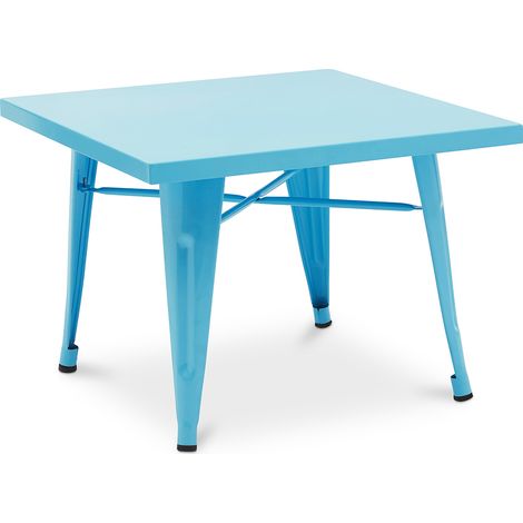 Children's Table - Industrial Design - Metal - 60cm - New Edition - Stylix Turquoise