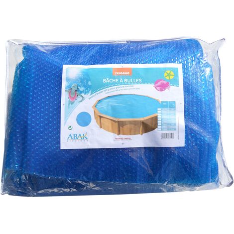 Bâche à bulles ovale pour piscine 10,05 x 5,50 m intérieur