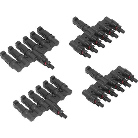2er-Set Solar-PV-Steckverbinder PPO-Gehäuse, Stecker und Buchse für Solaranlagen 1000V PV LT 6 (1/5)