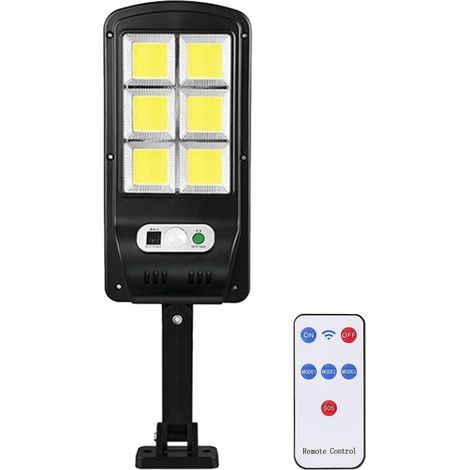 MINKUROW Lampioni A Energia Solare A Led - Telecomando Con Sensore Di Movimento Per Luci Solari Da Esterno, 2880lumes Luci A Led Per Parcheggio Con Telecomando Per Giardino, Strada, Ponte, Cortile (1/5)