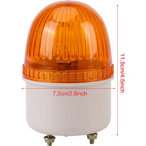 1 lampe stroboscopique LED jaune 220 V CA 15 W pour machines-outils industrielles (1/5)