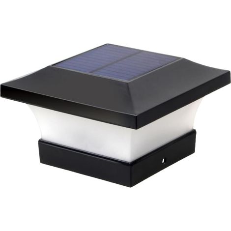 Lampes Solaires LED Étanches pour Poteaux Jardin Lumière Extérieure Solaire Plastique Solide Éclairage Décoratif Extérieur Lot de 2 Pièces Usage Extérieur Toute Couleur Aléatoire (1/5)