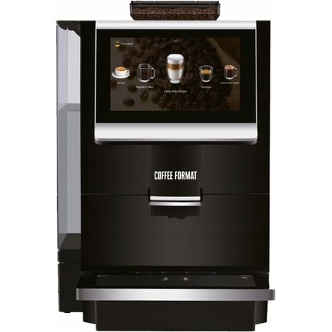 Cafetière à piston automatique Bloom Black – 40 tasses/jour – Réservoir 4L – Écran tactile 7 pouces – Bac inox et façade en verre (1/2)