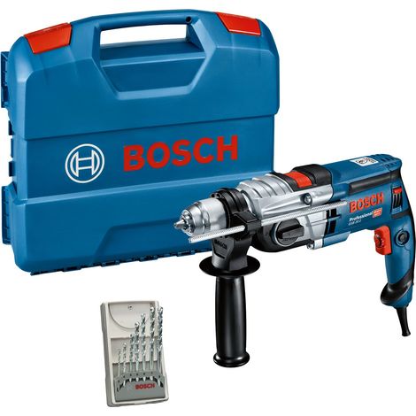 perceuse à percussion GSB 20-2 (puissance 850 W, régime à vide 3 000 tr/min, avec butée de profondeur, mandrin automatique, poignée auxiliaire, L-Case, set d’accessoires) (1/5)