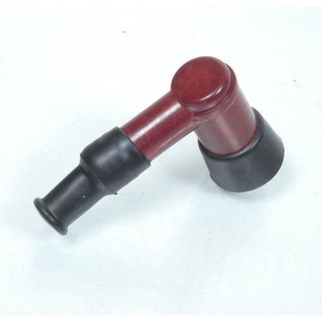 Antiparasite marron coudé 90° pour bougie sans olive pour moto (1/5)