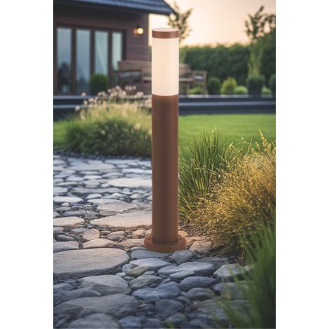 Century PALETTO DA GIARDINO A LED BAMBOO mm. 800 H - E27 - IP54  Col. Corten