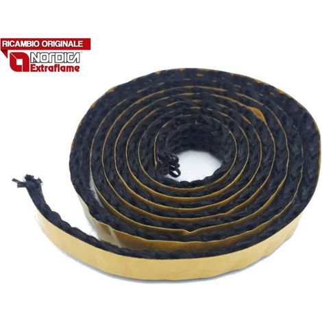 EXTRAFLAME - 6774 - Treccia/Guarnizione 10x2 nera 1 mt (vendita a metri) (1/2)
