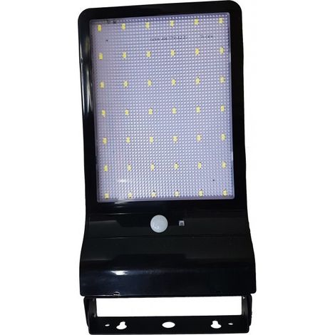 TrAdE Shop Traesio - Faro Faretto Con Sensore Movimento Crepuscolare Led 20w Da Muro Energia Solare -