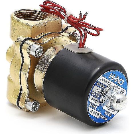 Lanhu 3/4" 220V 2-Wege-Pneumatik-Magnetventil für Wasser, Öl, Luft und Gas 2W-200-20--