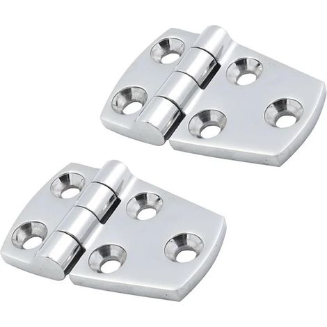 Charnières à Sangle Robustes en Acier Inoxydable 316 de qualité Marine, 2 pièces, 50mm 70mm, Accessoires de quincaillerie de Yacht for Bateau Marin, charnière de voilier(38X57mm) (1/5)