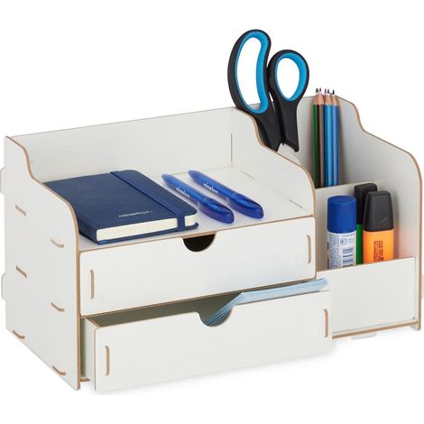 Organizador de escritorio con cajones