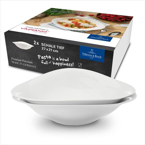 Villeroy & Boch Dune Vapiano Set di Scodelle per Pasta, 2 Pezzi, Porcellana Premium, 2-tlg, 2 unità (1/5)