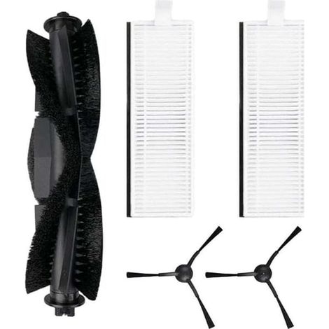 Un ensemble de 5 brosses principales, 1 brosse rotative principale, 2 filtres HEPA et 2... pour l'aspirateur robot Laresar Evol 3. (1/4)