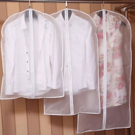 Bardusch - Housse de protection en tissu anti-poussière Sac de rangement pour penderie transparente (1/4)