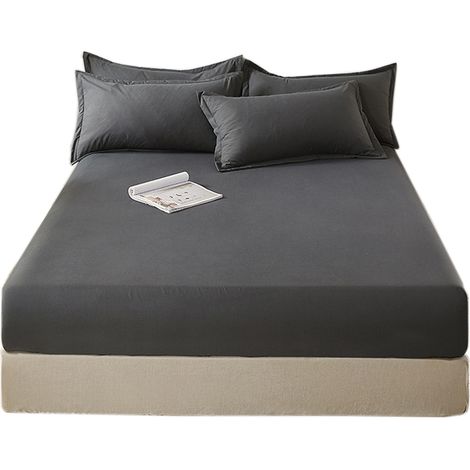 Drap-Housse - Coton 100 % - Poche Profonde 35 cm - Adapté Matelas Jusqu'à 35 cm - 1 Unité (1/5)