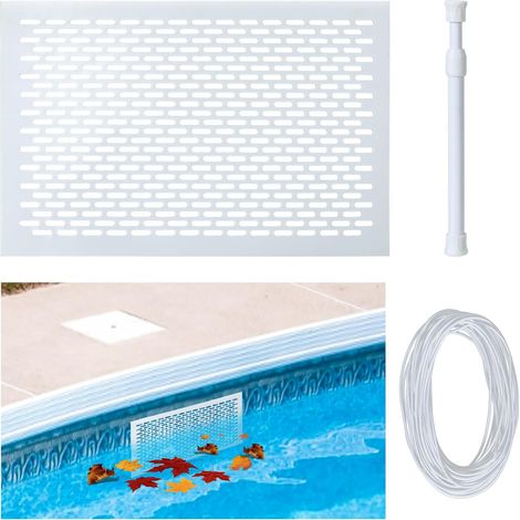 Kit di protezione per skimmer da piscina, rete raccogli foglie, sistema di rete protettiva a molla, protezione per foglie, protezione per detriti, prevenzione degli intasamenti, facile da montare, res (1/5)