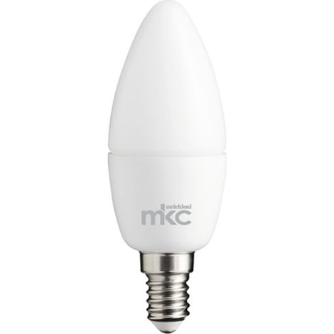 LAMPADINA LED 5,5W E14 220-240VCA 6000K LUCE BIANCA FREDDA BLISTER MKC CANDELA