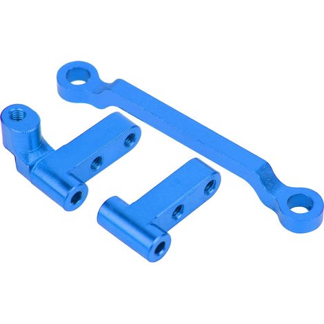 Biellette de direction en alliage d'aluminium compatible avec les voitures RC 1/18 A949 A959-B A969 A979 K929 (bleu) (1/5)