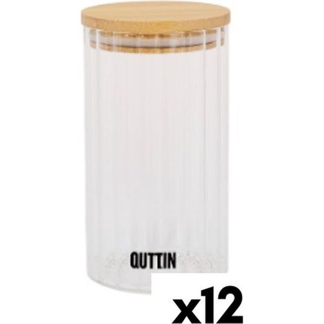 Vaso di vetro trasparente quttin   9 x 16 cm 780 ml 9 x 16,5 cm (12 pezzi)