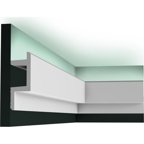 Cornisa Orac Decor C383 MODERN L3 Moldura para luz indirecta Moldura para decoración de pared y techo 2m (1/4)