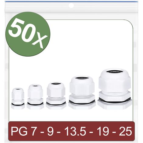 Quadrios 24CA413 Kabelverschraubung    Polyamid Weiß 50 St.