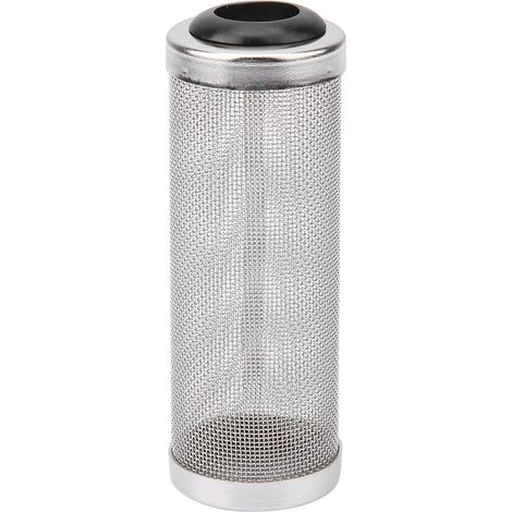 Filtre en filet d'acier inoxydable pour aquarium : protection pour crevettes et poissons (diamètre extérieur : 16 mm) (1/5)