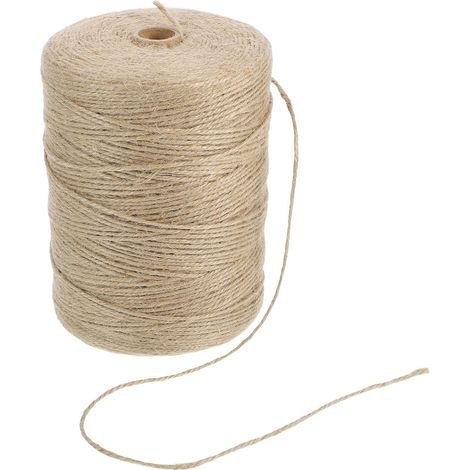 Corde Décorative en Jute Facile à Couper Corde Multifonctionnelle en Jute Naturelle pour Abat-jour Tressé pour Décoration et Emballage (1/5)